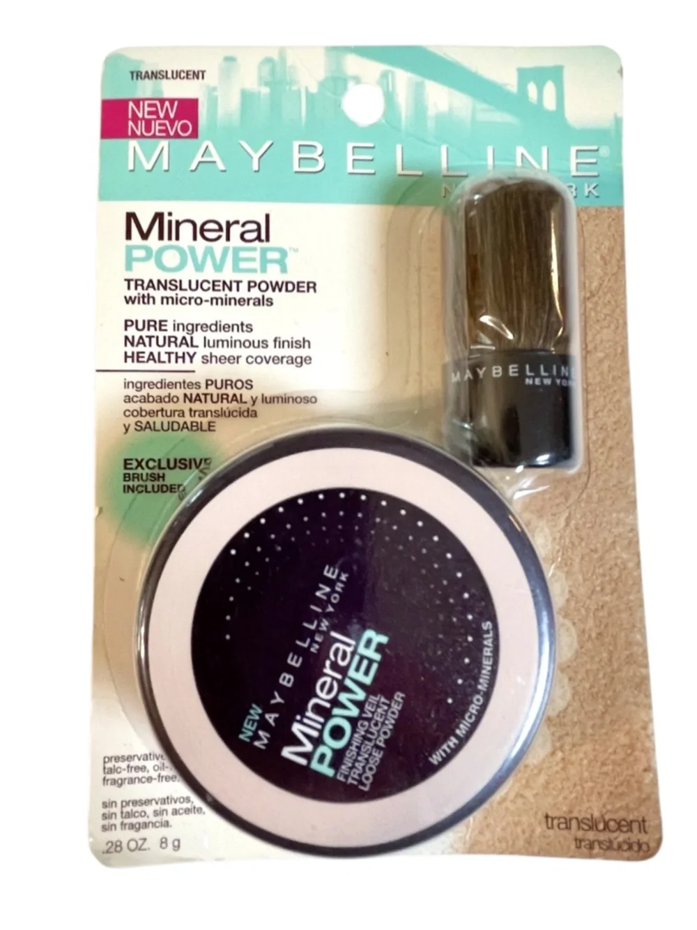 Maybelline Mineral Power Translucent Loose Powder New SEALED .28 Oz